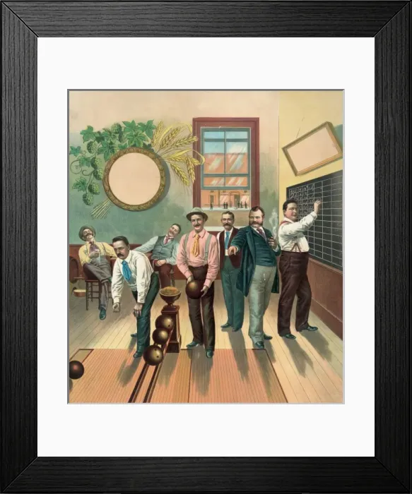 Framed Print : Bowling alley Framed Print : Bowling alley