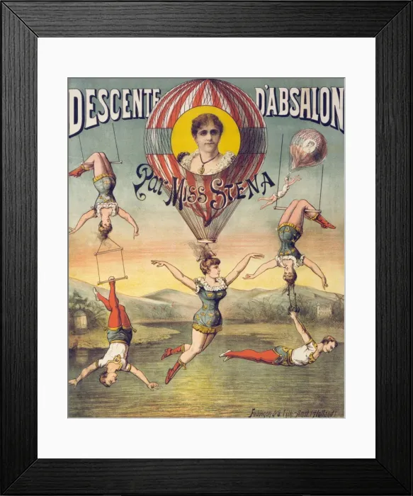 Framed Print : Descente d Absalon par Miss Stena Framed Print : Descente d Absalon par Miss Stena