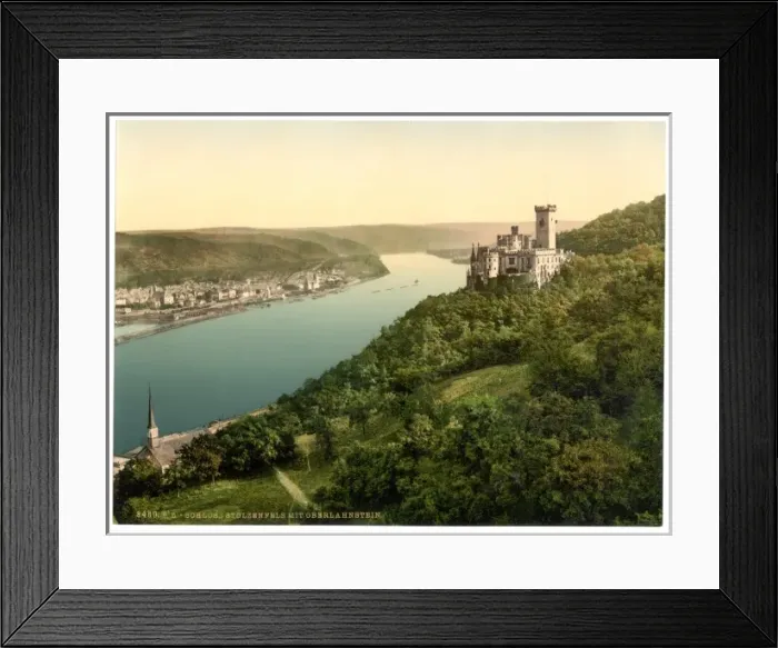 Framed Print : Stolzenfels Castle and Oberlahnstein, the Rhine, Germany Framed Print : Stolzenfels Castle and Oberlahnstein, the Rhine, Germany