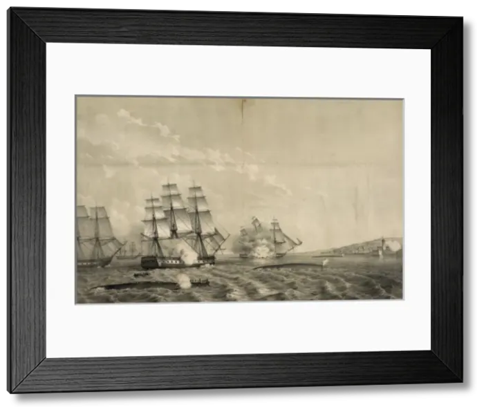 Framed Print : A view representing the application of John P. Taylors floa