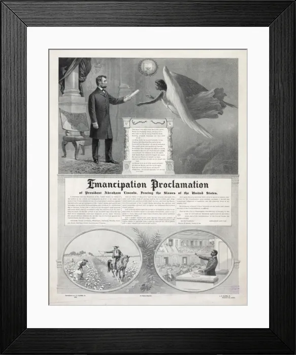 Framed Print : Emancipation Proclamation Framed Print : Emancipation Proclamation