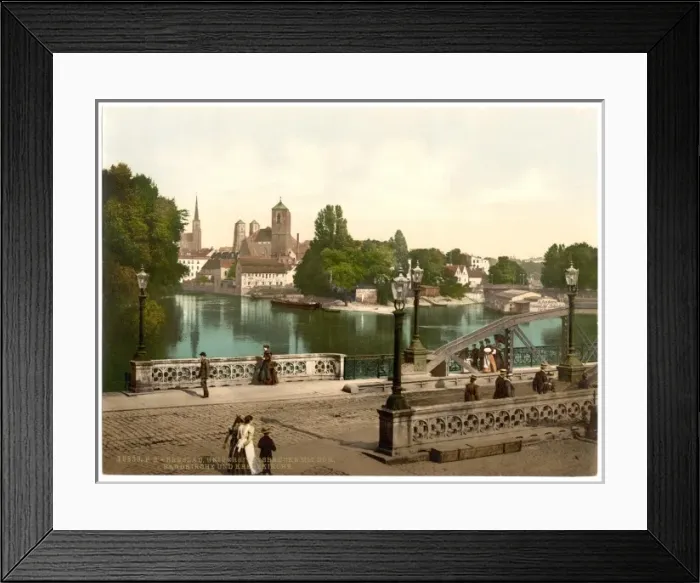 Framed Print : University Bridge with Cathedral, Sandkirche and Church of t Framed Print : University Bridge with Cathedral, Sandkirche and Church of t