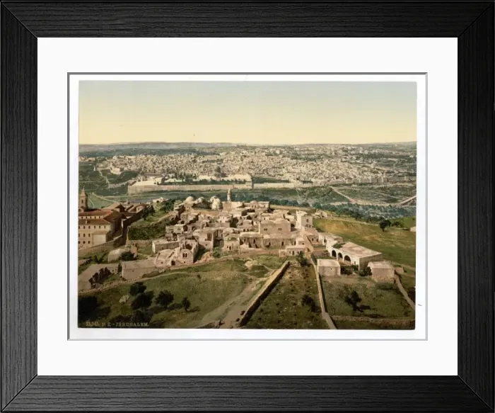 Framed Print : General view, Jerusalem, Holy Land Framed Print : General view, Jerusalem, Holy Land