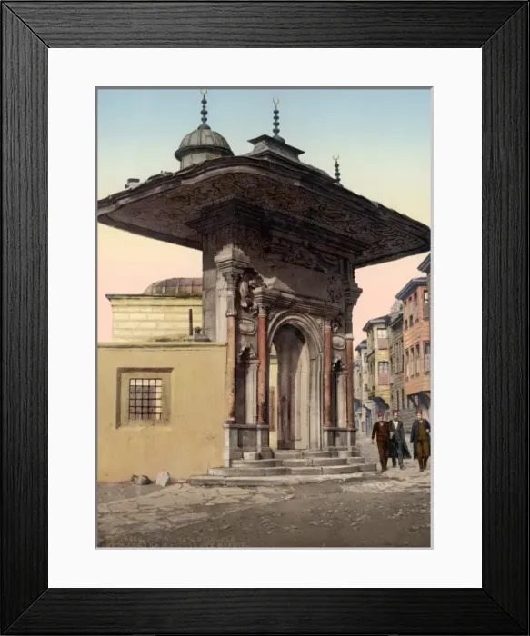 Framed Print : Entree de la Mosque Ste. Sophie, Constantinople, Turkey Framed Print : Entree de la Mosque Ste. Sophie, Constantinople, Turkey