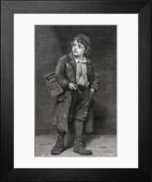 Framed Print : Shoe-shine boy Framed Print : Shoe-shine boy
