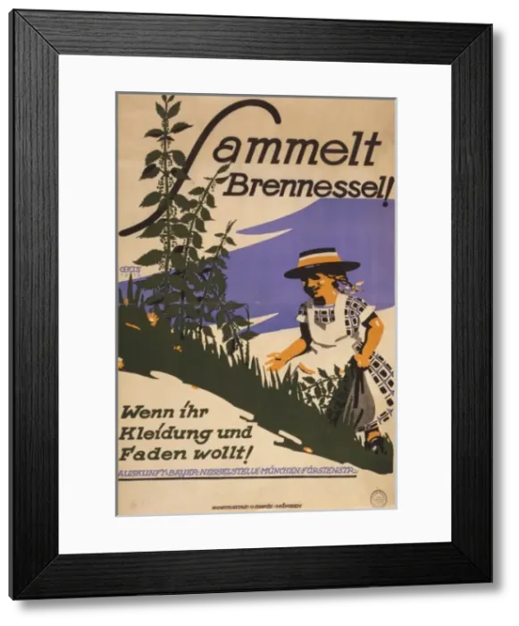 Framed Print : Sammelt Brennessel! Wenn ihr Kleidung und Faden wollt Framed Print : Sammelt Brennessel! Wenn ihr Kleidung und Faden wollt