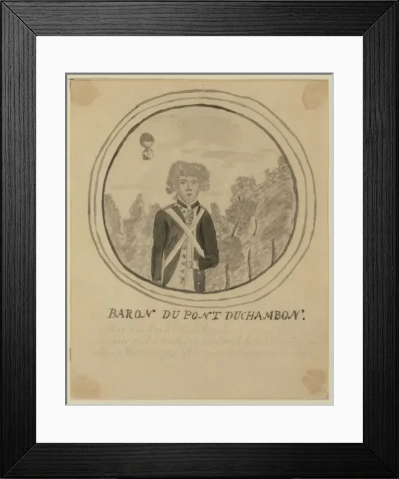 Framed Print : Baron du Pont Duchambon, eleve du roi e l Ecole royale milit Framed Print : Baron du Pont Duchambon, eleve du roi e l Ecole royale milit