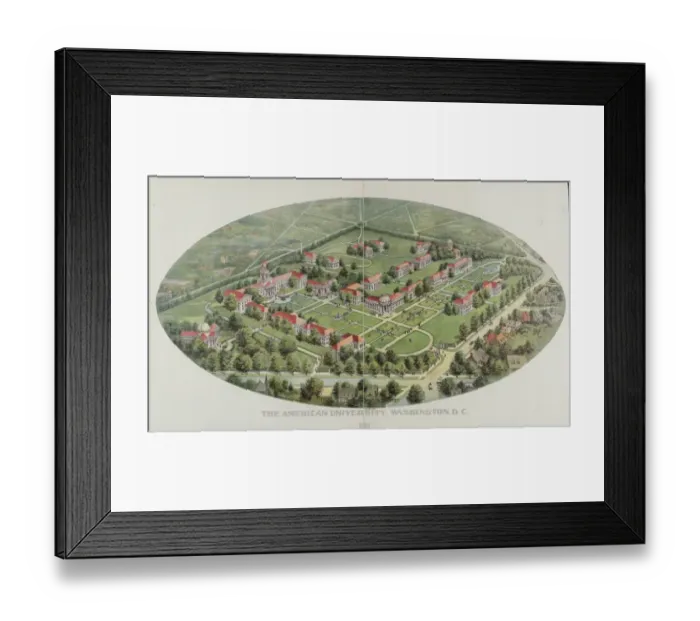 Framed Print : The American University, Washington, D. C Framed Print : The American University, Washington, D. C