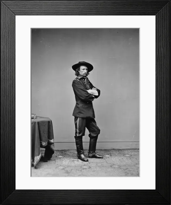 Framed Print : Gen. George Custer, USA Framed Print : Gen. George Custer, USA
