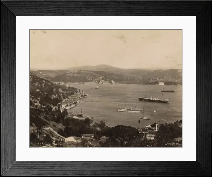 Framed Print : Vue de Bebek (Bosphore) Framed Print : Vue de Bebek (Bosphore)