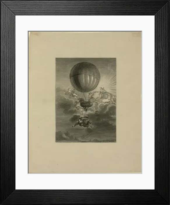 Framed Print : French balloonist Jacques Alexandre Cesar Charles receiving Framed Print : French balloonist Jacques Alexandre Cesar Charles receiving
