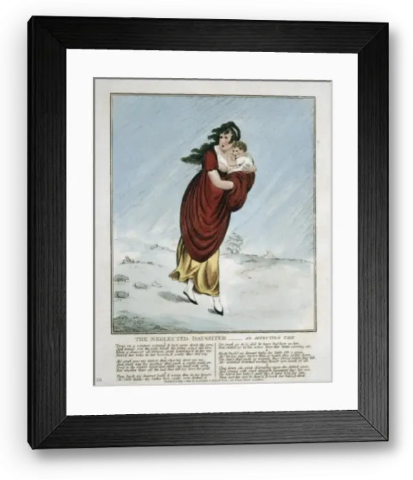 Framed Print : The neglected daughter, an affecting tale Framed Print : The neglected daughter, an affecting tale