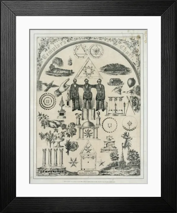 Framed Print : Templars chart Framed Print : Templars chart