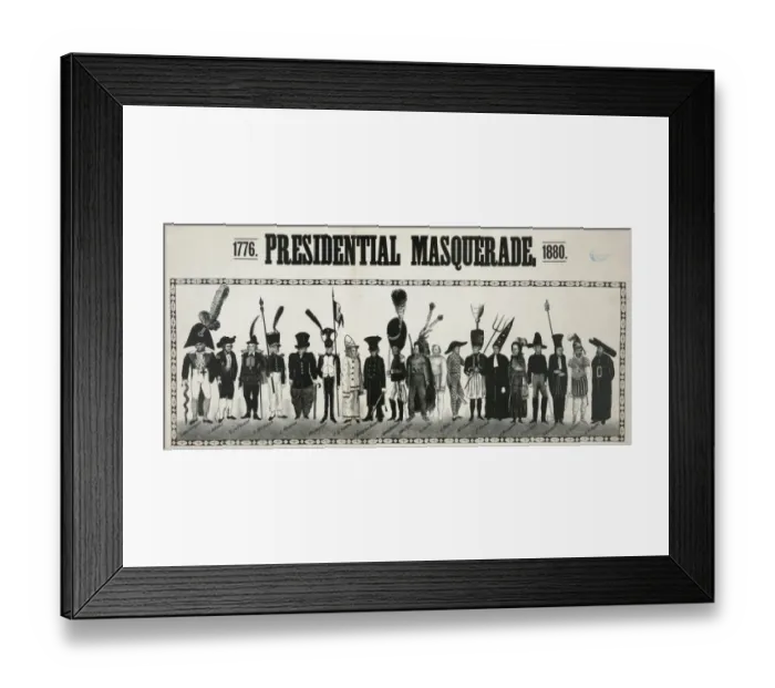 Framed Print : Presidential masquerade, 1776, 1880 Framed Print : Presidential masquerade, 1776, 1880