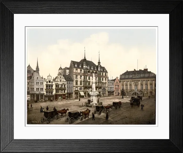 Framed Print : Market place, Bonn, the Rhine, Germany Framed Print : Market place, Bonn, the Rhine, Germany
