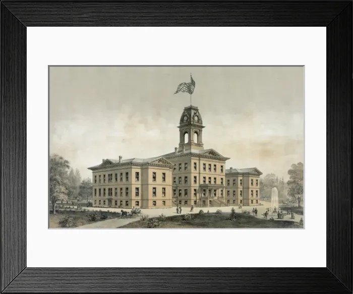 Framed Print : California State Normal School, San Jose Framed Print : California State Normal School, San Jose