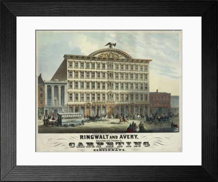 Framed Print : Ringwalt and Avery. Importers and Dealers in. Carperting Framed Print : Ringwalt and Avery. Importers and Dealers in. Carperting