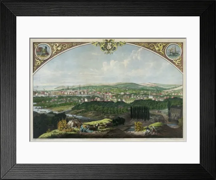 Framed Print : Bridgeport Conn. and environs, from Old Mill Hill Framed Print : Bridgeport Conn. and environs, from Old Mill Hill