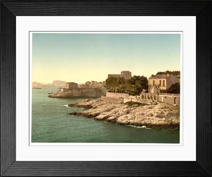 Framed Print : Corniche Road, Marseilles, France Framed Print : Corniche Road, Marseilles, France