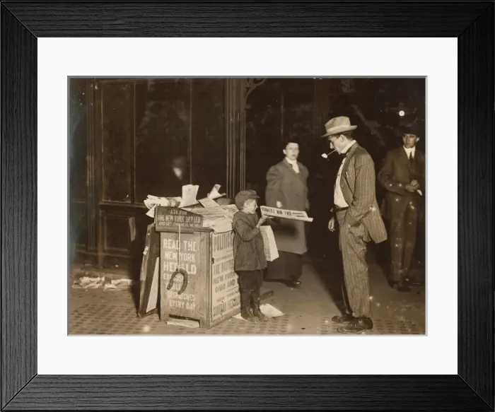 Framed Print : Jerald Schaitberger of 416 W. 57th St. NY who helps an older Framed Print : Jerald Schaitberger of 416 W. 57th St. NY who helps an older