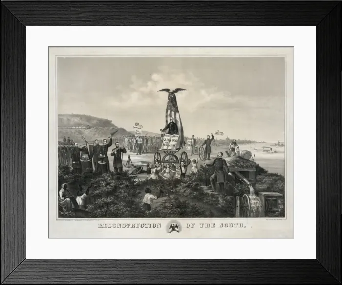 Framed Print : Reconstruction of the South Framed Print : Reconstruction of the South