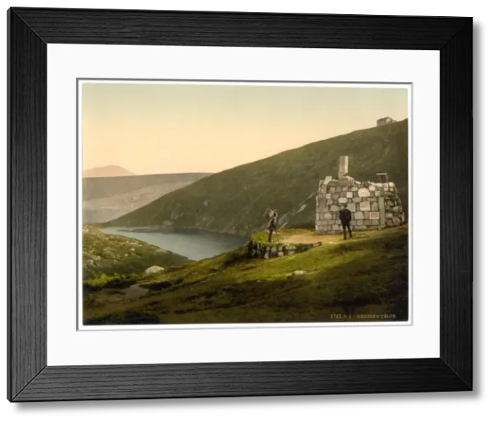 Framed Print : Grosser Teich (Large Pond), with the Donop Monument, Rieseng Framed Print : Grosser Teich (Large Pond), with the Donop Monument, Rieseng