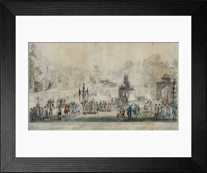 Framed Print : Convention entre la Republique Francaise et les Etats, unis Framed Print : Convention entre la Republique Francaise et les Etats, unis