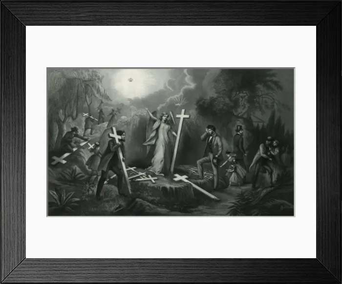 Framed Print : Cross and crown Framed Print : Cross and crown