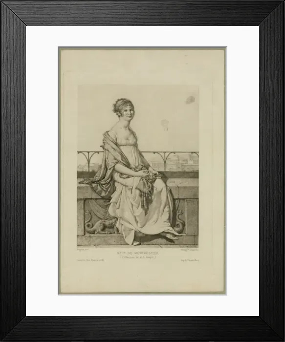 Framed Print : Melle. de Montgolfier (Collection de MA Goupil) Framed Print : Melle. de Montgolfier (Collection de MA Goupil)