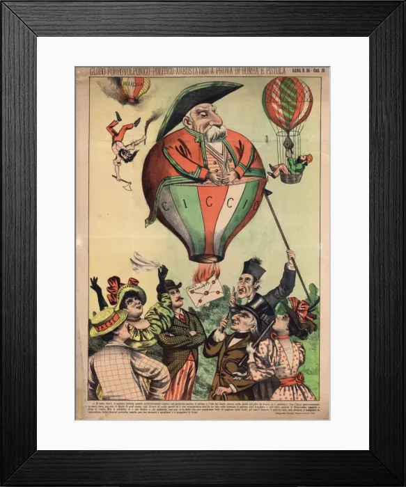 Framed Print : Globo furbovolponico-politico-areostatico a prova di bomba e Framed Print : Globo furbovolponico-politico-areostatico a prova di bomba e