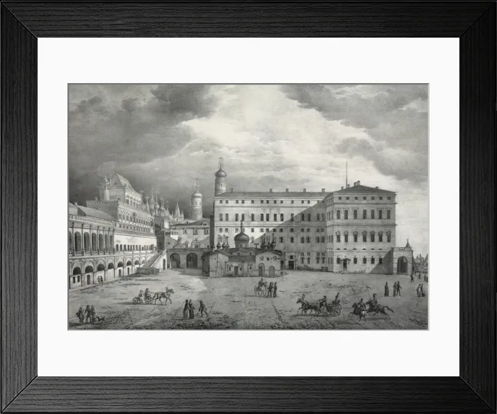 Framed Print : Vue de l ancien palais des tsars, prise dans interior du cre Framed Print : Vue de l ancien palais des tsars, prise dans interior du cre
