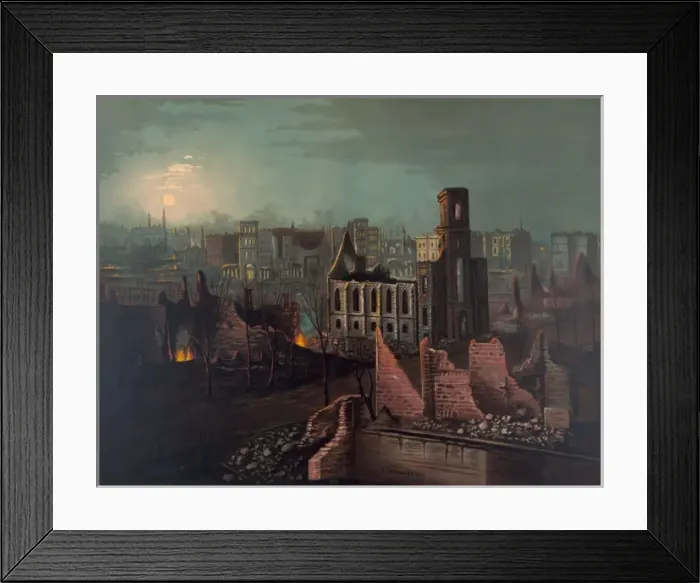 Framed Print : Chicago, 1871 Framed Print : Chicago, 1871