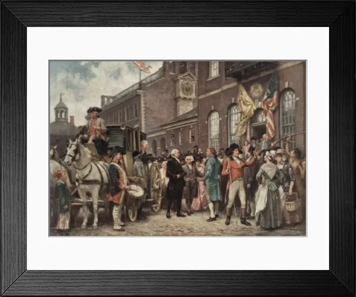 Framed Print : Washingtons inauguration at Philadelphia Framed Print : Washingtons inauguration at Philadelphia