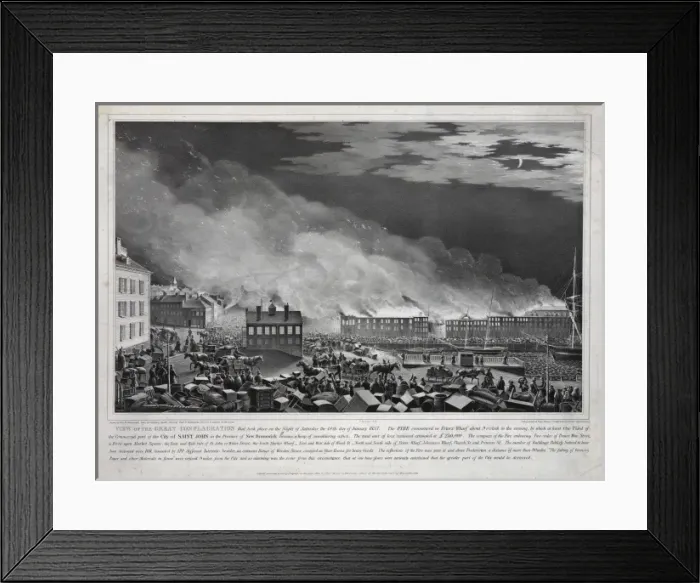 Framed Print : View of the great conflagration Framed Print : View of the great conflagration