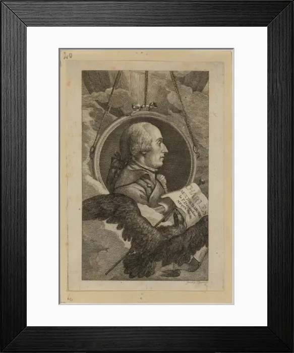 Framed Print : Charles aux Thuillieries i. e. Tuileries le 1r decembre MDCC Framed Print : Charles aux Thuillieries i. e. Tuileries le 1r decembre MDCC