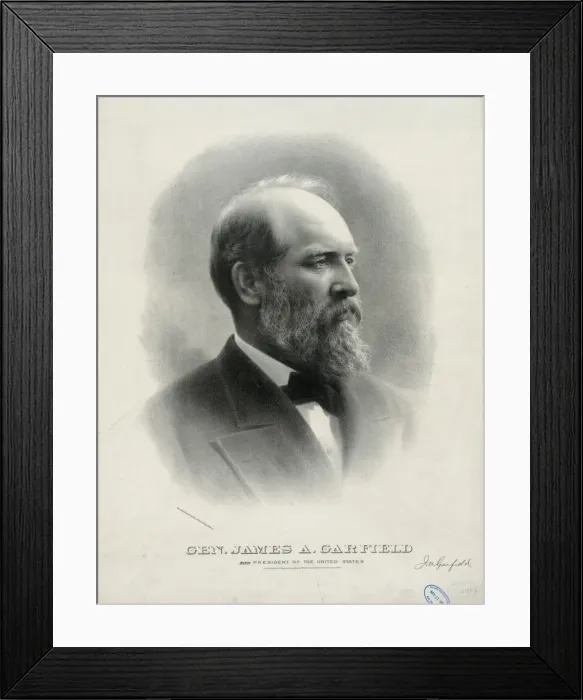 Framed Print : Gen. James A. Garfield, 20th president of the United States Framed Print : Gen. James A. Garfield, 20th president of the United States