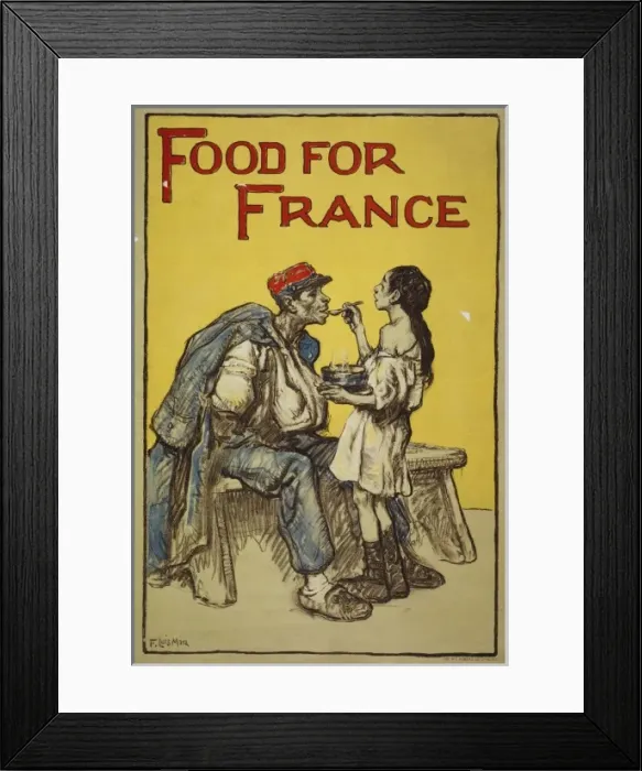 Framed Print : Food for France Framed Print : Food for France