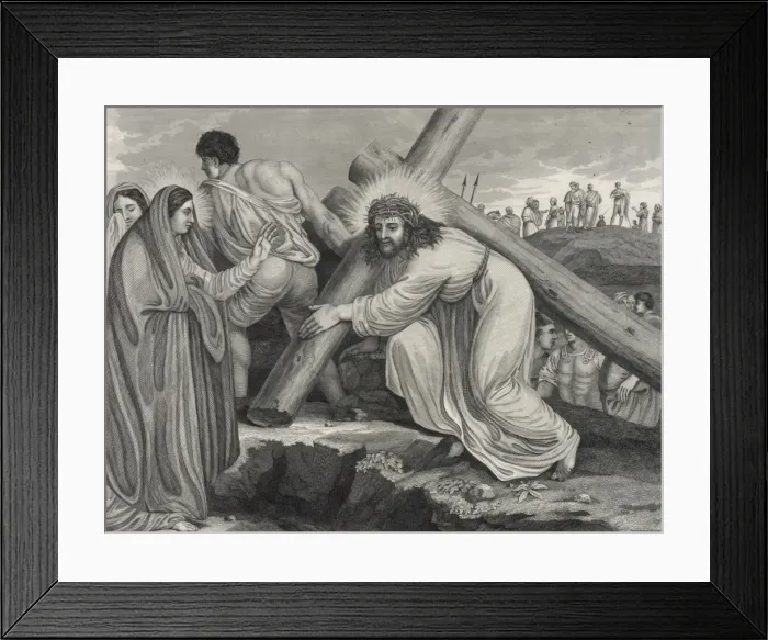 Framed Print : Christ meeting his holy mother Framed Print : Christ meeting his holy mother