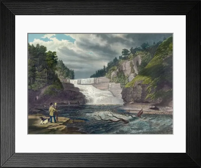 Framed Print : View of the high falls of Trenton, West Canada Creek, N. Y Framed Print : View of the high falls of Trenton, West Canada Creek, N. Y