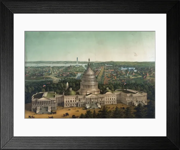 Framed Print : View of Washington City Framed Print : View of Washington City