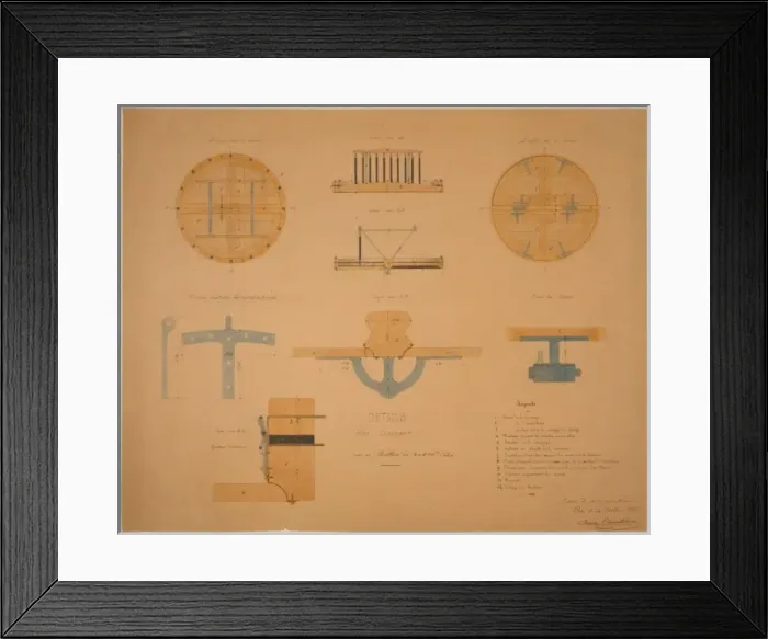 Framed Print : Details deune soupape pour un ballon de 5 a 8, 000 m. cubes Framed Print : Details deune soupape pour un ballon de 5 a 8, 000 m. cubes