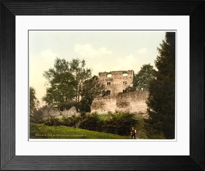 Framed Print : The old castle, Liebenstein (i. e. Bad Liebenstein), Thuring Framed Print : The old castle, Liebenstein (i. e. Bad Liebenstein), Thuring