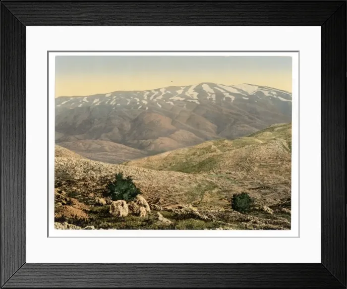 Framed Print : General view, Mount Hermon, Holy Land (i. e. Lebanon and Syr Framed Print : General view, Mount Hermon, Holy Land (i. e. Lebanon and Syr