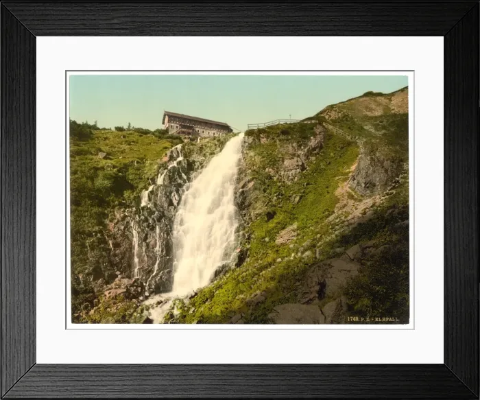 Framed Print : Elbfall, Riesengebirge, Germany Framed Print : Elbfall, Riesengebirge, Germany