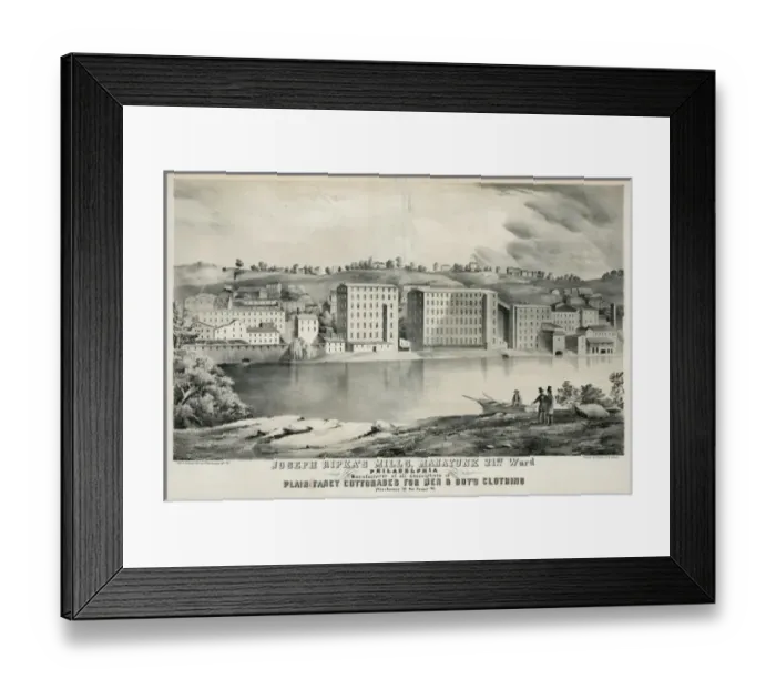 Framed Print : Joseph Ripkas mills. Manayunk 21st Ward, Philadelphia Framed Print : Joseph Ripkas mills. Manayunk 21st Ward, Philadelphia