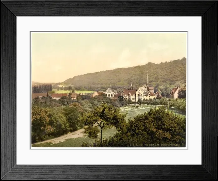 Framed Print : Veldes, general view, Carniola, Austro-Hungary Framed Print : Veldes, general view, Carniola, Austro-Hungary