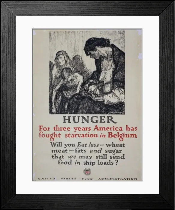 Framed Print : Hunger - For three years America has fought starvation in Be Framed Print : Hunger - For three years America has fought starvation in Be