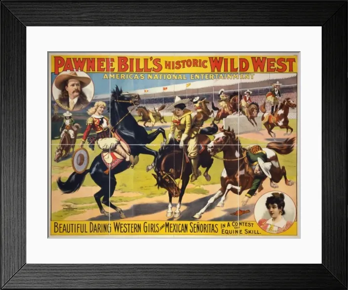 Framed Print : Pawnee Bills Historic Wild West. Beautiful Daring Western G Framed Print : Pawnee Bills Historic Wild West. Beautiful Daring Western G