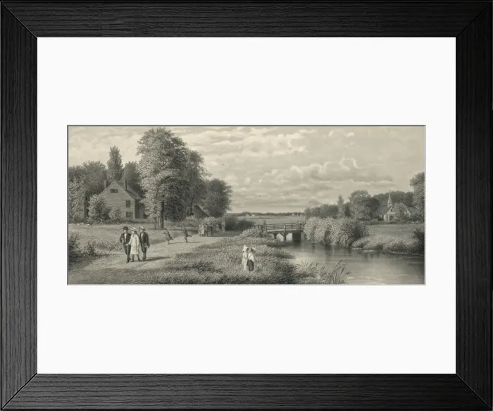 Framed Print : The village stream Framed Print : The village stream