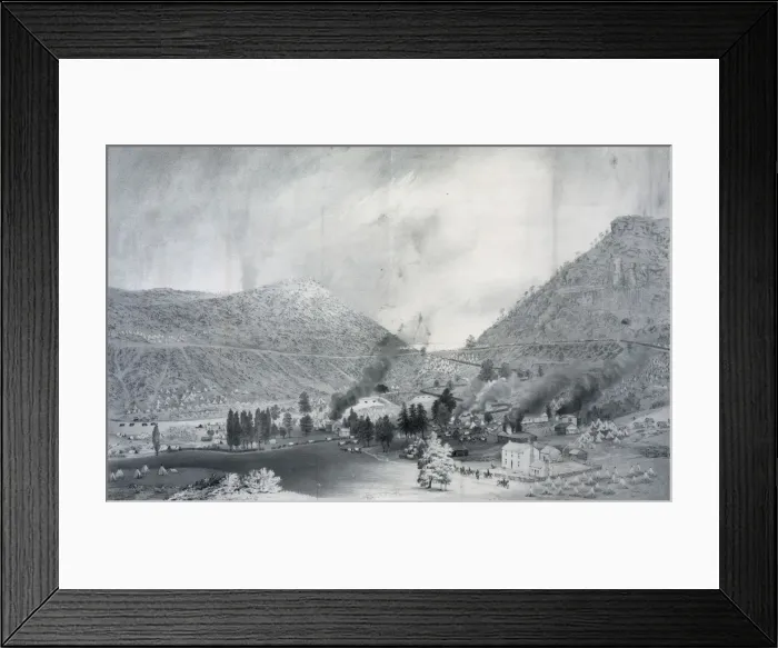 Framed Print : Cumberland Gap from the south Framed Print : Cumberland Gap from the south
